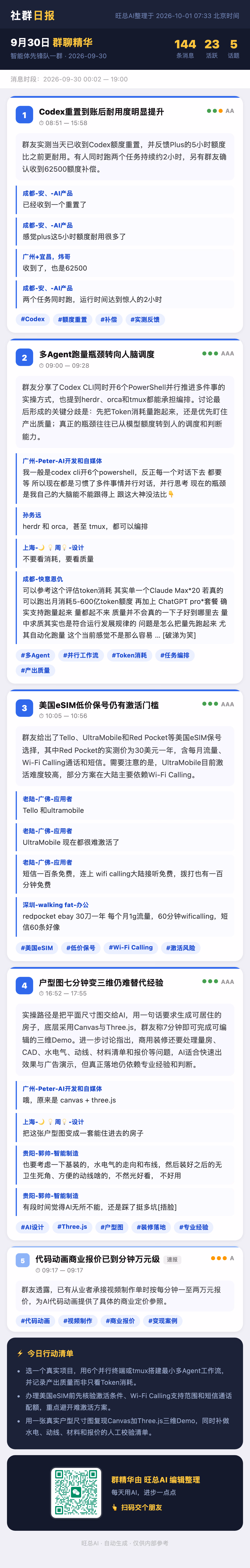 智能体先锋队一群 9月30日 · 周三 群精华