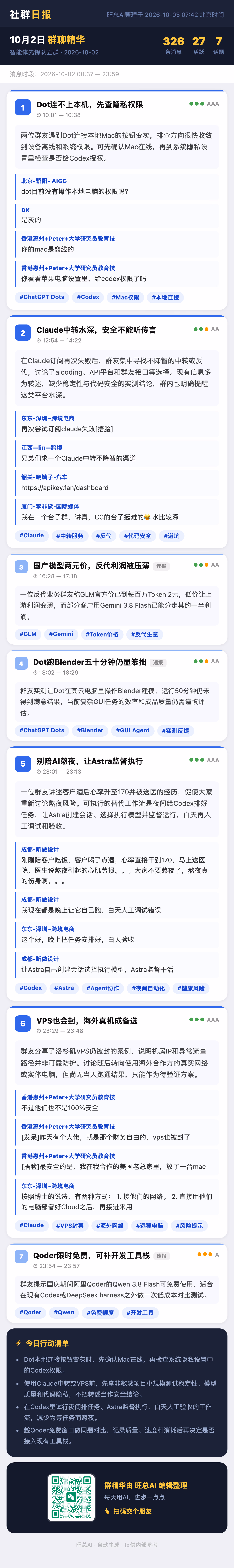 智能体先锋队五群 10月2日 · 周五 群精华